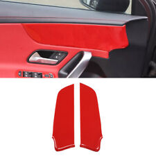 For Mercedes Benz AMG35 19~2021 Red Carbon Fiber Inner Door Strip Panel Decor picture