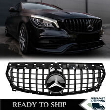 Black GTR Grille For Mercedes Benz CLA W117 2013-2019 CLA250 CLA180 w/Emblem picture