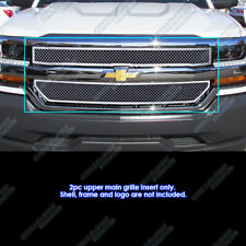 Fits 2016-2018 Chevy Silverado 1500/19 1500 LD Main Chrome Stainless Mesh Grille picture