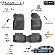 Custom Molded Rubber Floor Mat Fits For Peugeot 407 2003-2010 Black Color picture