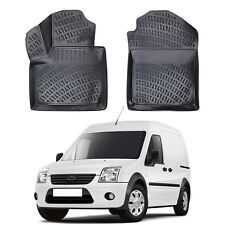 Floor Mats Liner For Ford Connect PANELVAN 2002-2013 1 ST ROW 3D Molded Black 2x picture