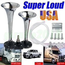 Super Loud Car Electric Horn 1000DB 12V Dual Trumpets Truck Boat Train Speaker picture