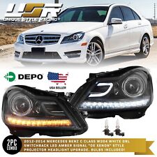 DEPO OE AMG Projector LED Headlight For 2012-14 MBZ W204 C Class+DRL/Switchback picture