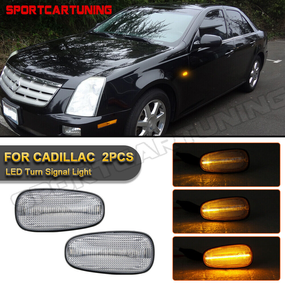 Led Side Marker Turn Signal Light For Cadillac STS STS-V 2005-2011 XLR SRX 04-09