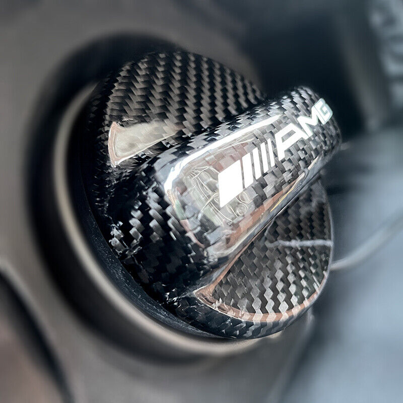 For Mercedes Benz AMG E300 E450 E55 W212 W213 Gas Fuel Cap Cover Carbon Fiber