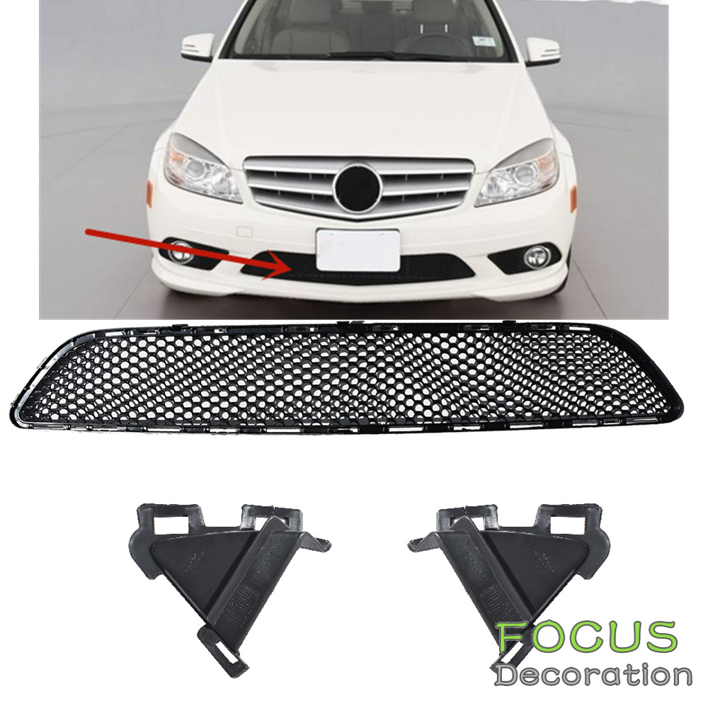 For Mercedes-Benz C-Class 2007-2011 Front Bumper Lower Mesh Style Grille Grill