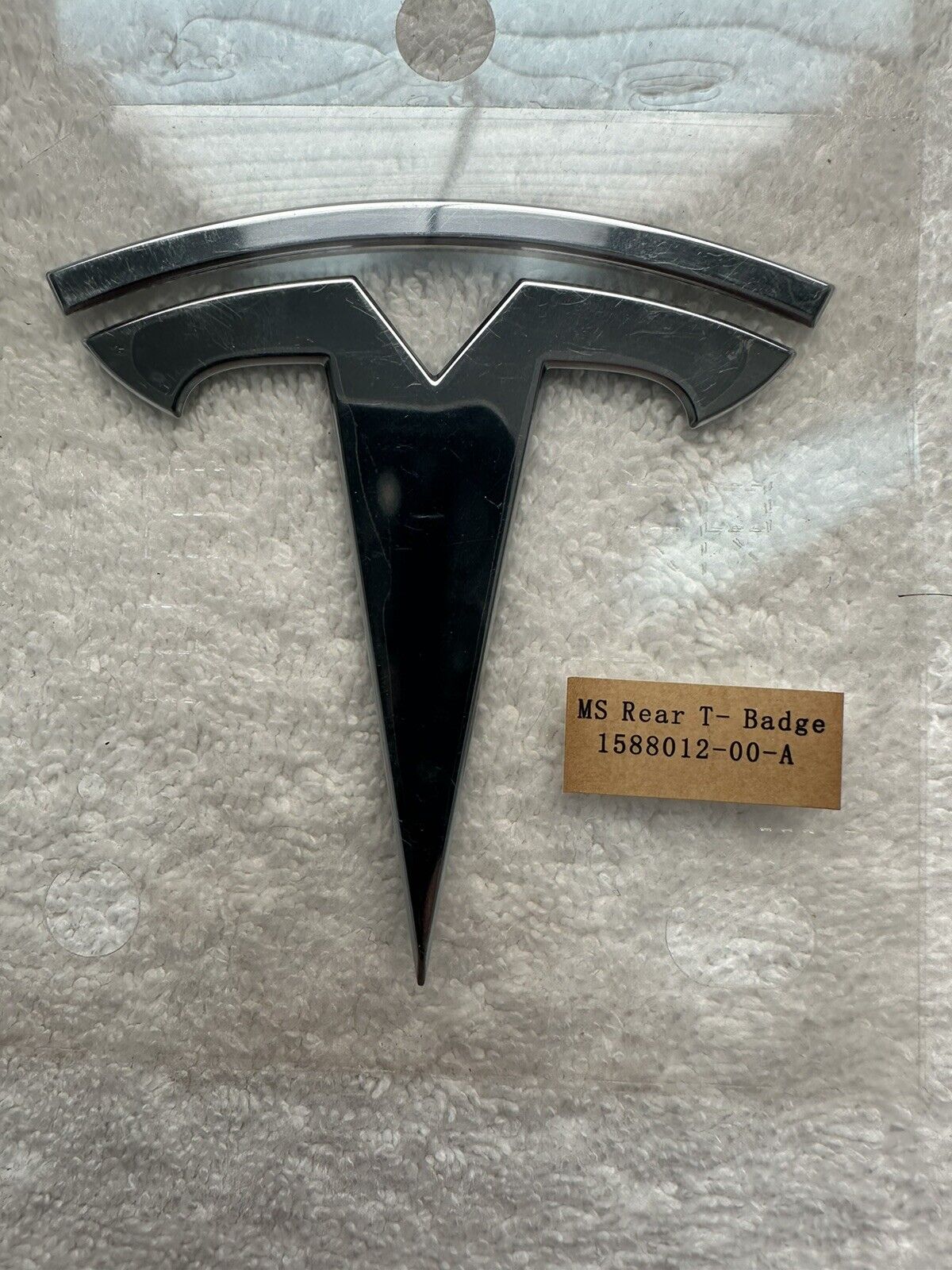 NEW OEM Tesla Model S Trunk T Logo Rear Badge