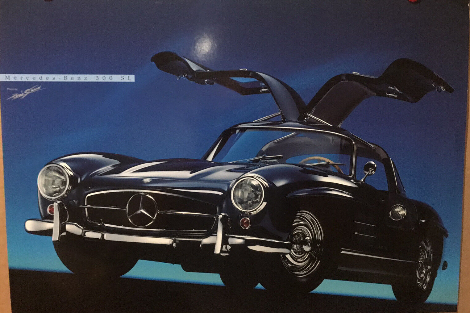 Mercedes Benz 300SL Gullwing Stunning  Staud Original Car Poster Own It
