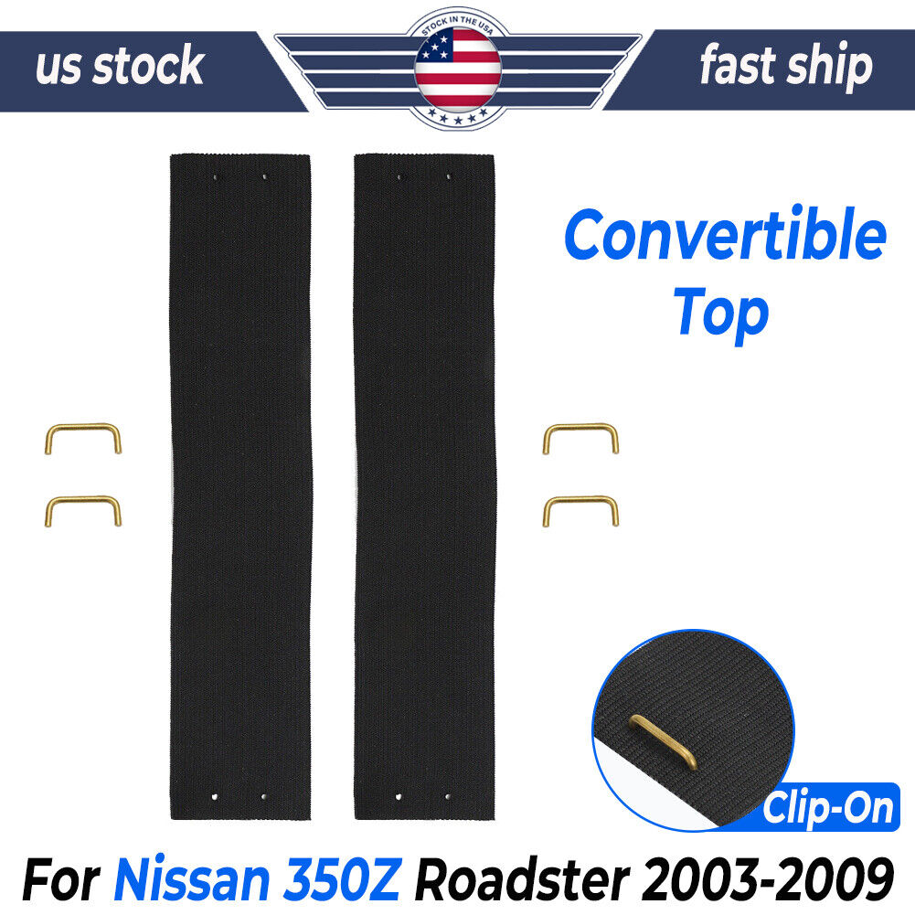Replacement Bands For Nissan 350Z Convertible Top Elastic Strap Kit 2003-2009