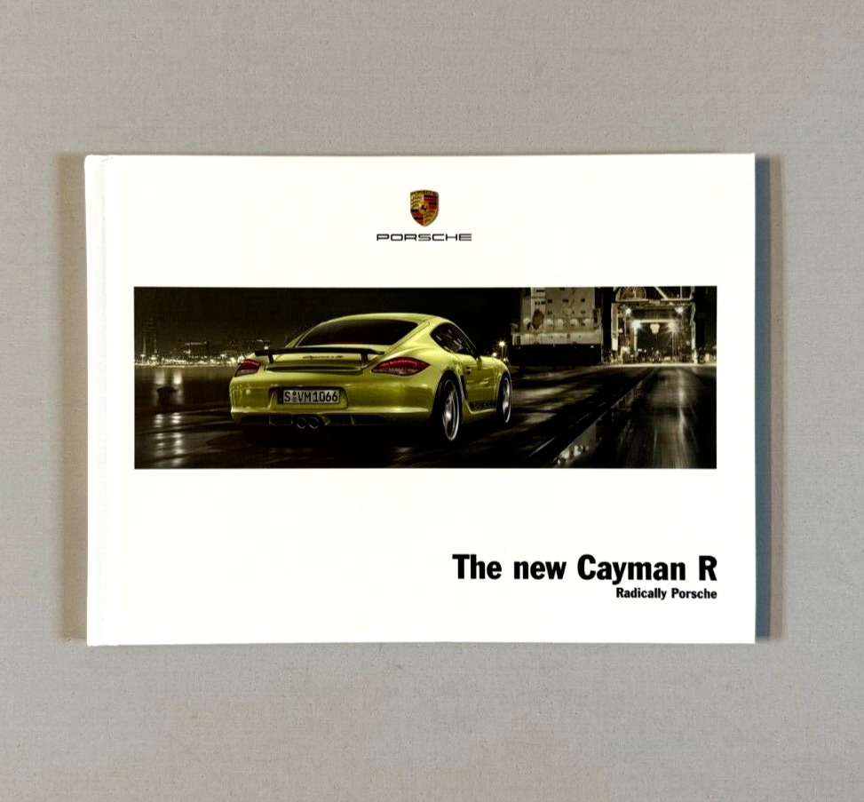 Porsche Cayman R Hardcover Brochure US Version NEW