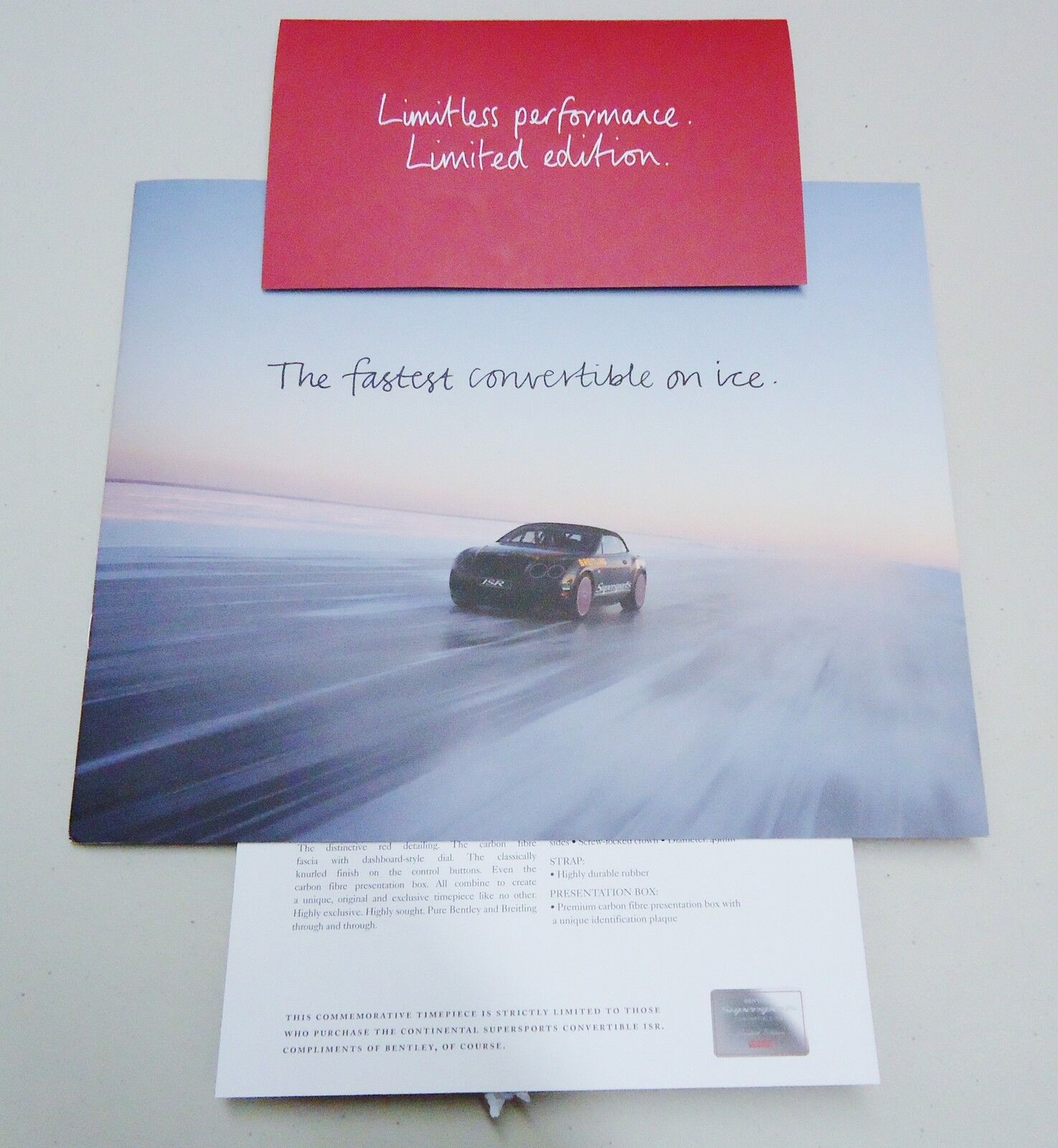 Bentley Limited Edition Continental Supersports Convertible ISR Dealer Brochure 