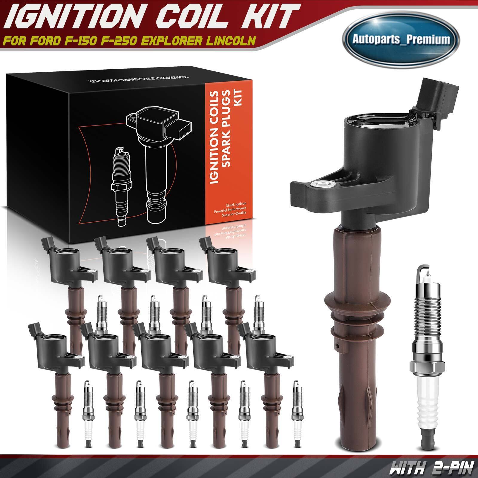 10x Ignition Coil & IRIDIUM Spark Plug Kits for Ford Expedition 2008-2014 F-150
