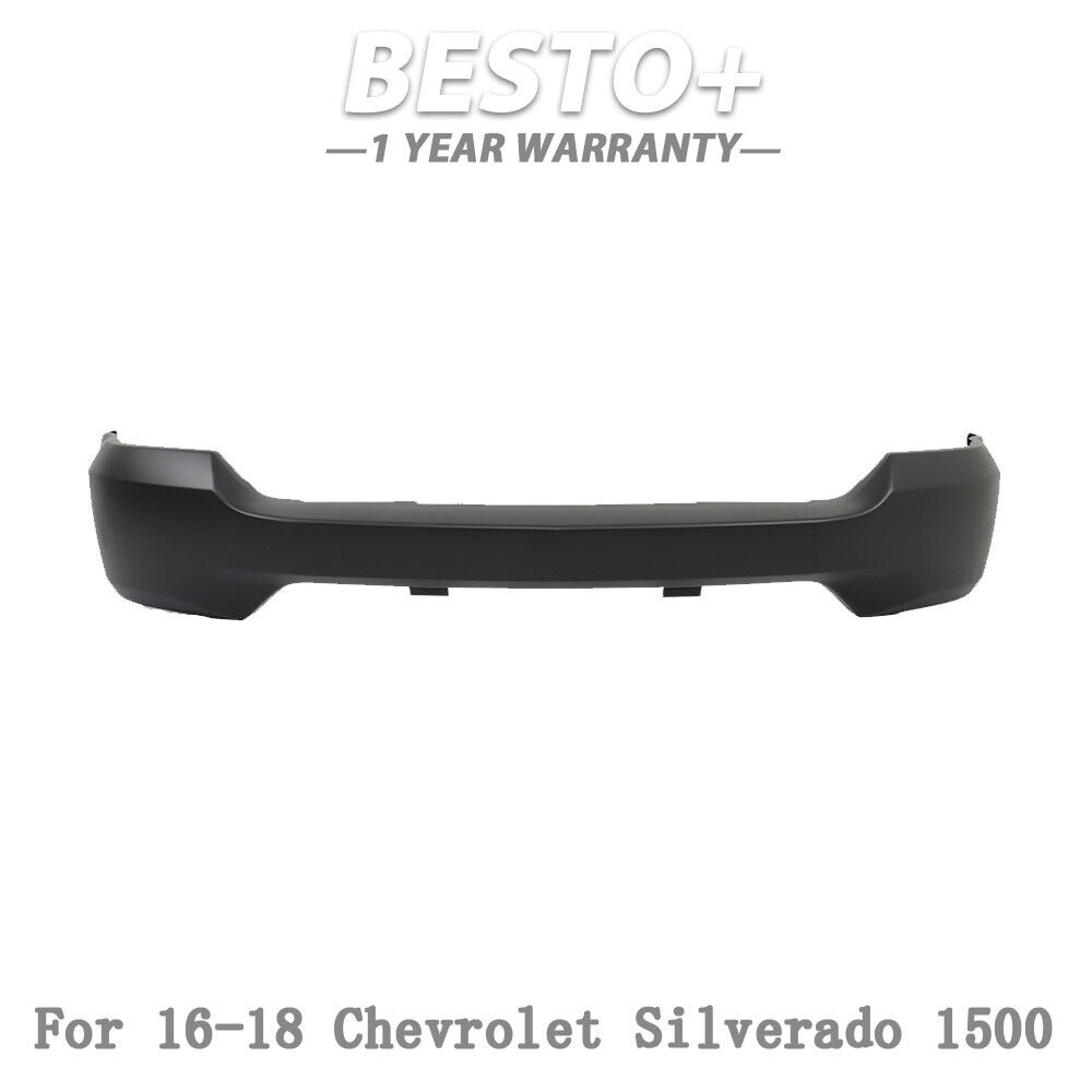New Black Metals Front Bumper Face Bar For 2016-2018 Chevrolet Silverado 1500