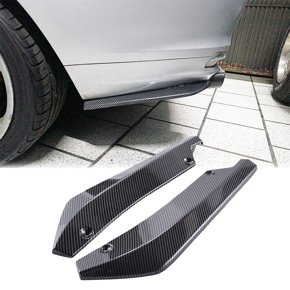2X Carbon Fiber Rear Bumper Splitter Diffuser Canard For Subaru Impreza/ WRX STi