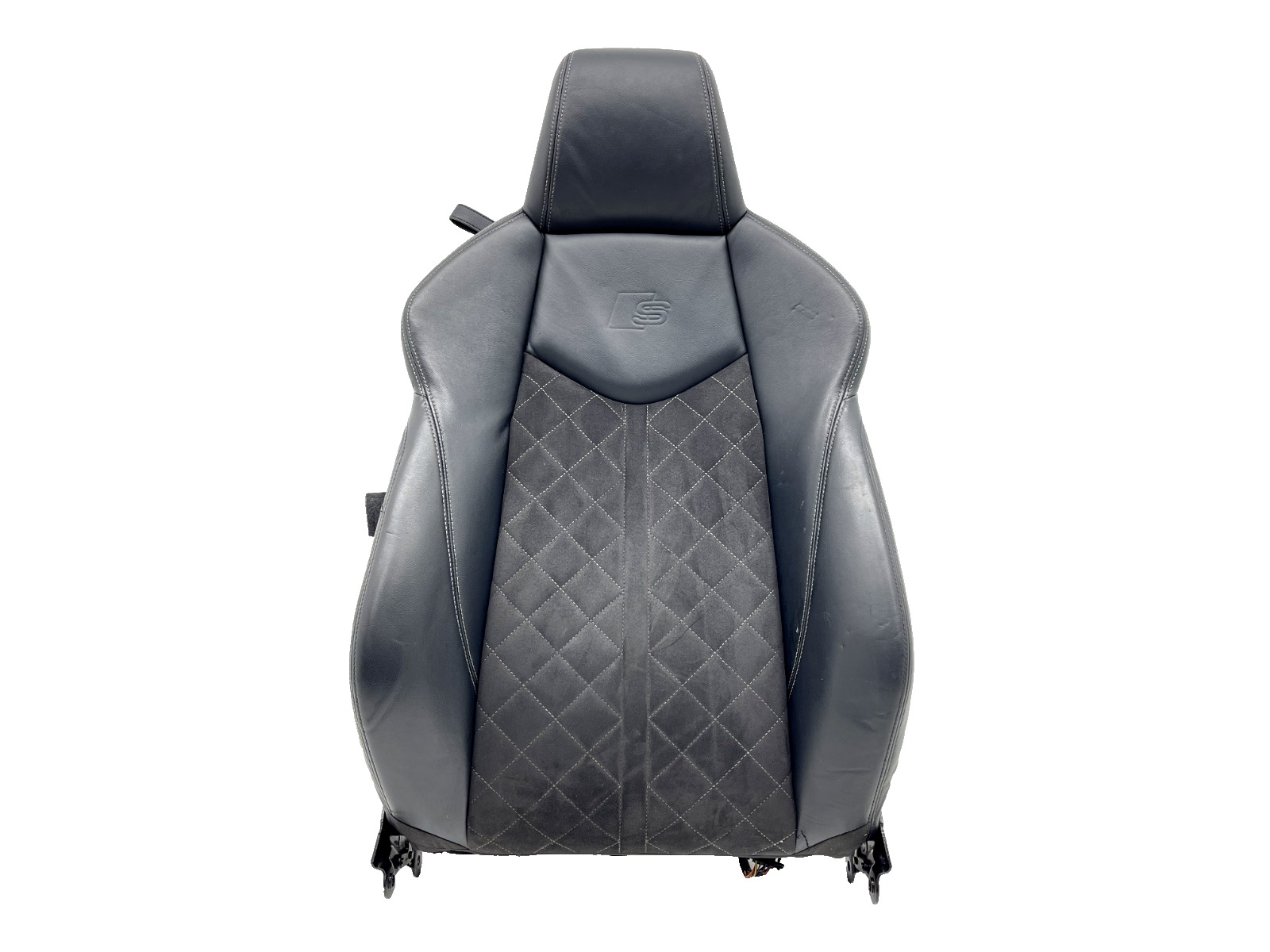 2016-2023 AUDI TTS 8S MK3 RIGHT PASSENGER BLACK LEATHER ALCANTARA SEAT BACKREST