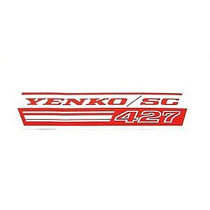 1969 Camaro Yenko SC 427 Fan Shroud Decal