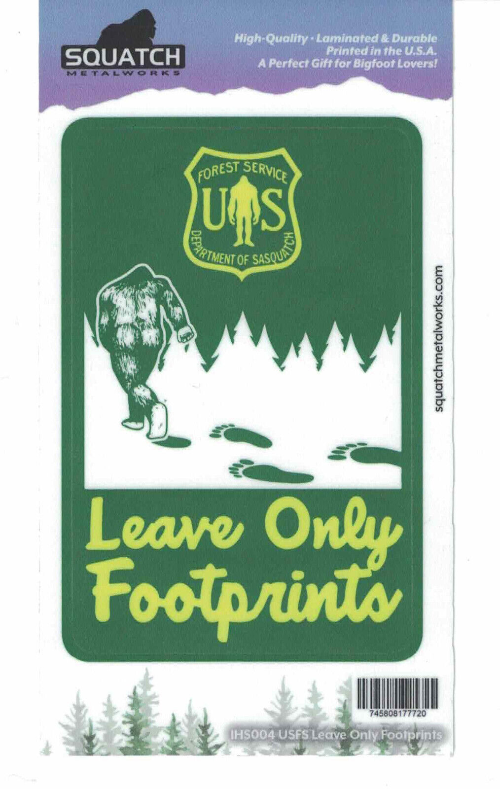 Sasquatch Bigfoot Yeti Vinyl Decal Sticker