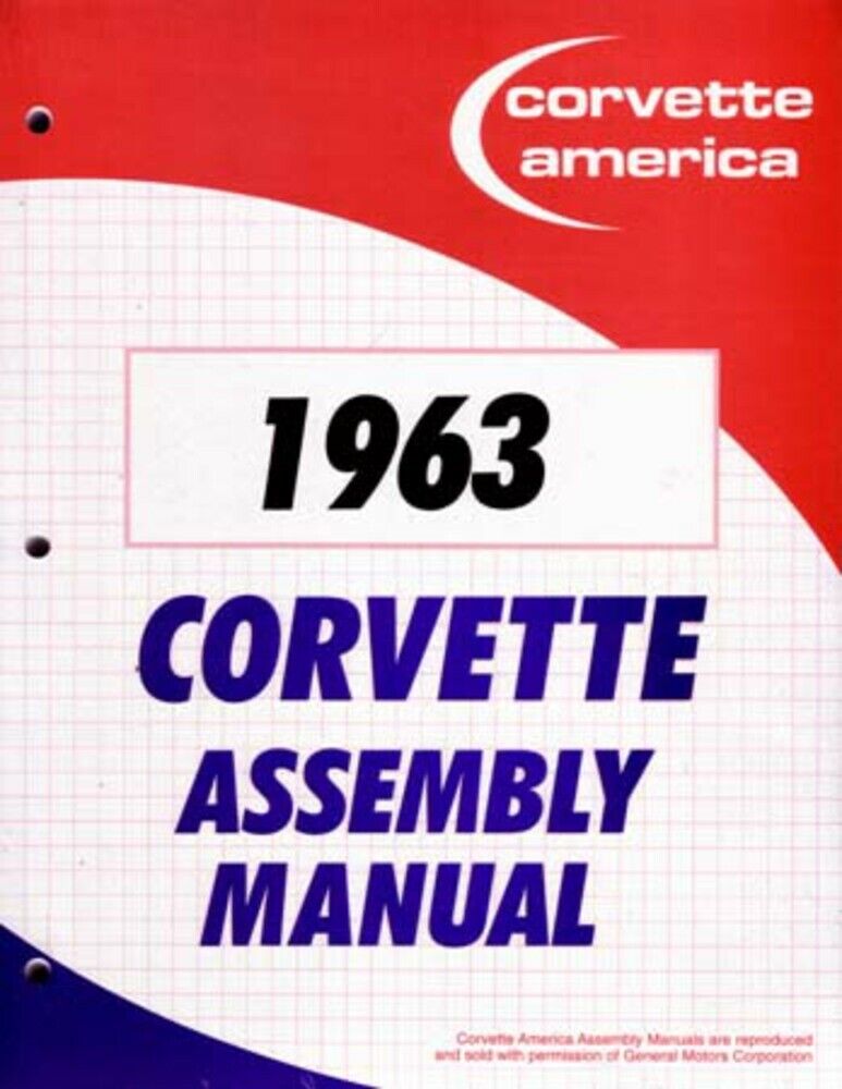 1963 Chevrolet Corvette Assembly Manual Book Rebuild Instructions Illustrations